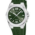 Candino Candino Quartz C4777/4  C4777/4 кварцевые женские часы  зеленый циферблат, браслет каучук — вид спереди
